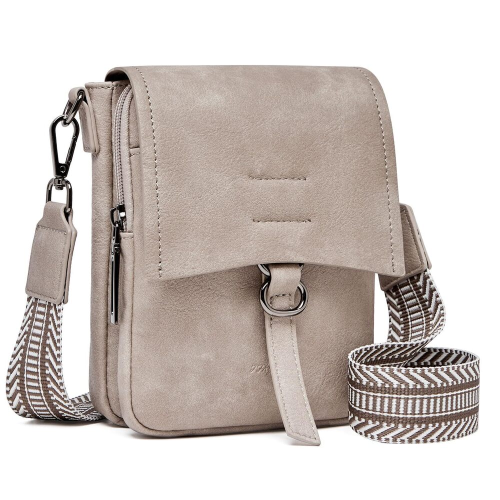 4290 Small Crossbody Bags Trendy,Leather Triple Compartment Handbags Cell
